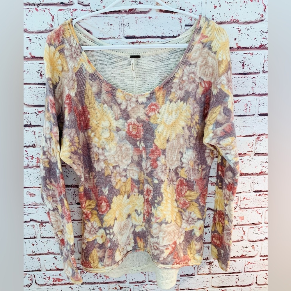Free people floral sweater